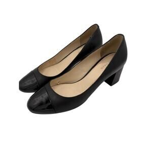 Cole Haan Black Patent Toe Pumps Size 6